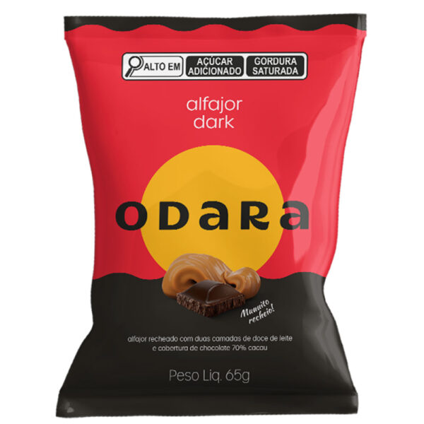 ALFAJOR ODARA DARK 65G DISPLAY 12 UN