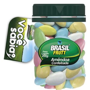 AMENDOA CONFEITADA CX.C/12 UNID. 200GR