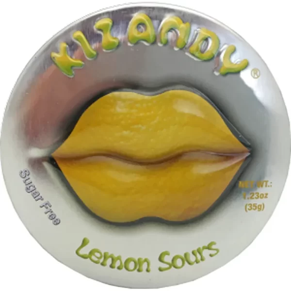 LEMON SOURS BALA LIMÃO 35G AROMA NATURALSEM AÇÚCAR 6 UN