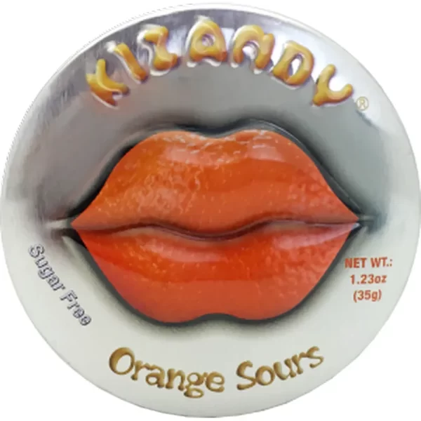 ORANGE SOURS BALA LARANJA 35G AROMA NATURALSEM AÇÚCAR 6 UN