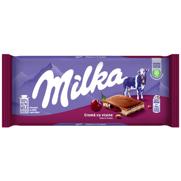 MILKA CHERRY CREAM 100G DP C22 UN