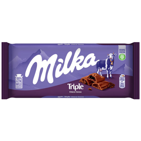 MILKA TRIPLE COCOA 90G DP C20 UN