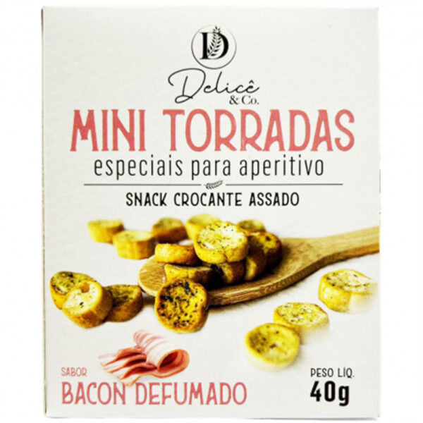 Mini Torrada Bacon 40g Delice