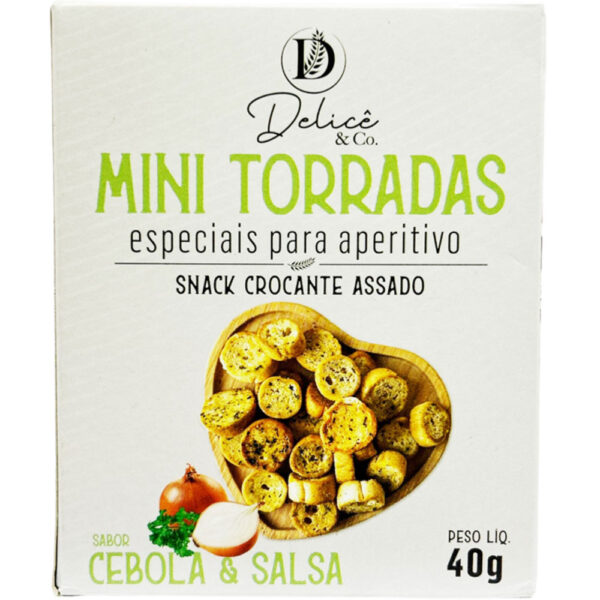 Mini Torrada Cebola e Salsa 40g Delice