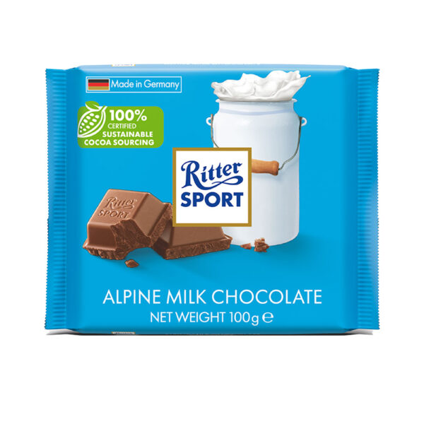 RITTER SPORT ALPINE MILK 100G 12UN