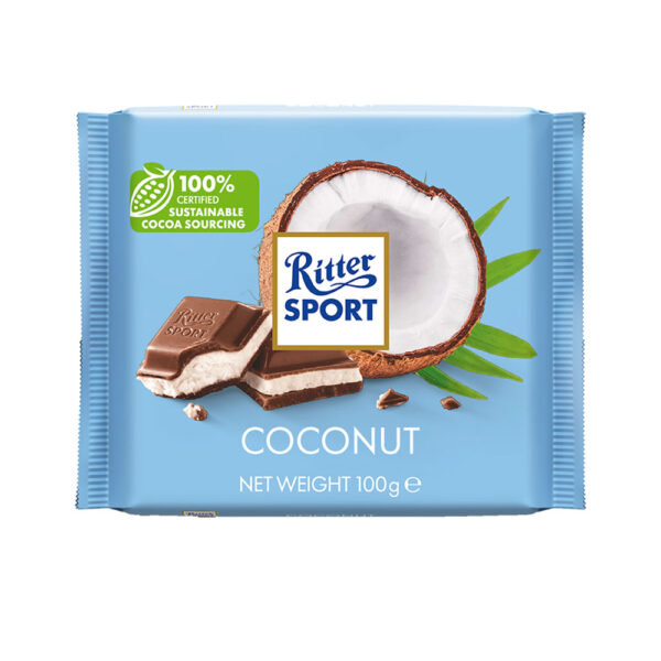 RITTER SPORT COCONUT MILK 100G 12UN