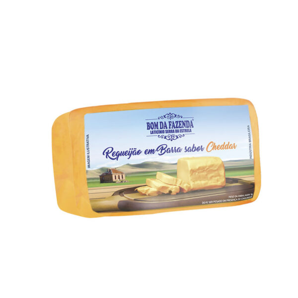 REQUEIJAO BARRA SABOR CHEDDAR 500GR  12 UN