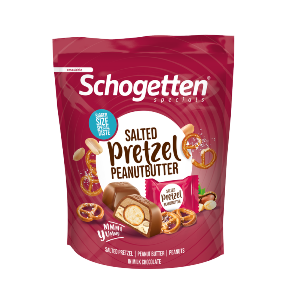 BOMBONS SCHOGETTEN PRETZEL PEANUT 116G 7 UN