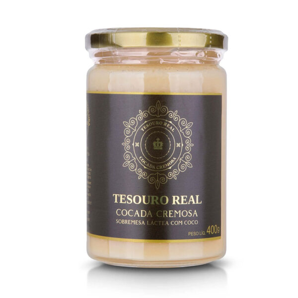 TESOURO REAL SOBREMESA LACTEA SABOR  COCADA CREMOSA  400G