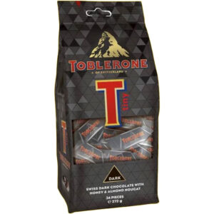 TOBLERONE TINY DARK BAG 272G DP C/27 UN