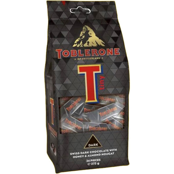 TOBLERONE TINY DARK BAG 272G DP C/27 UN