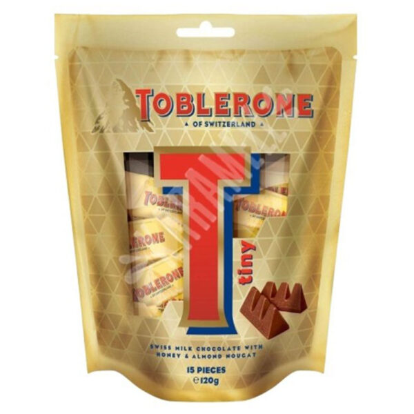 TOBLERONE TINY HONEY & ALMOND 120G DP C/14 UN