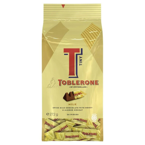 TOBLERONE TINY MILK BAG 272G DP C/27 UN