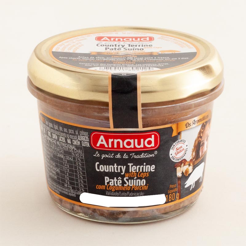 PATÊ C/ COGUMELO 180G PORCINI - TERRINE WITH CEPS  12 UN