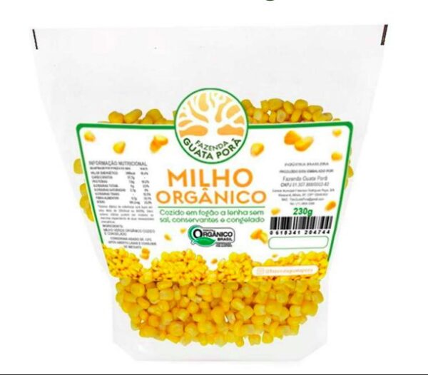 MILHO VERDE ORGÂNICO DEBULHADO CONGELADO COZIDO 200G