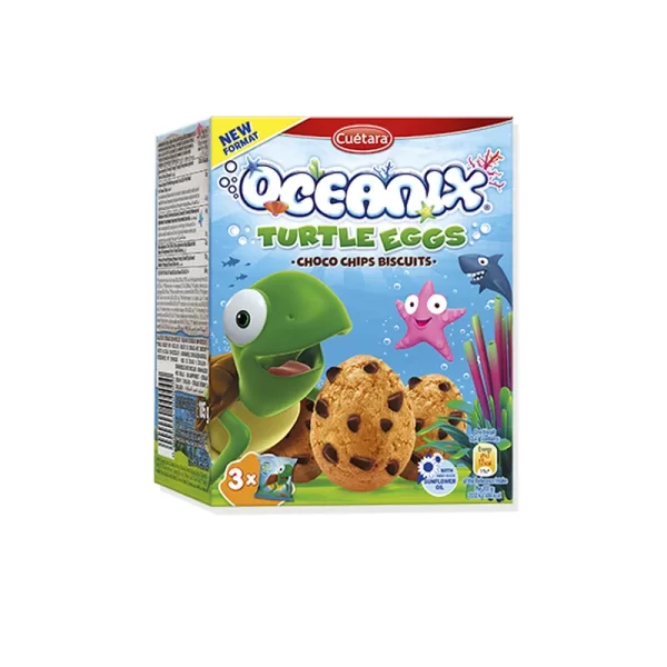 BISCOITO OCEANIX TURTLE EGGS 105G 12 UN