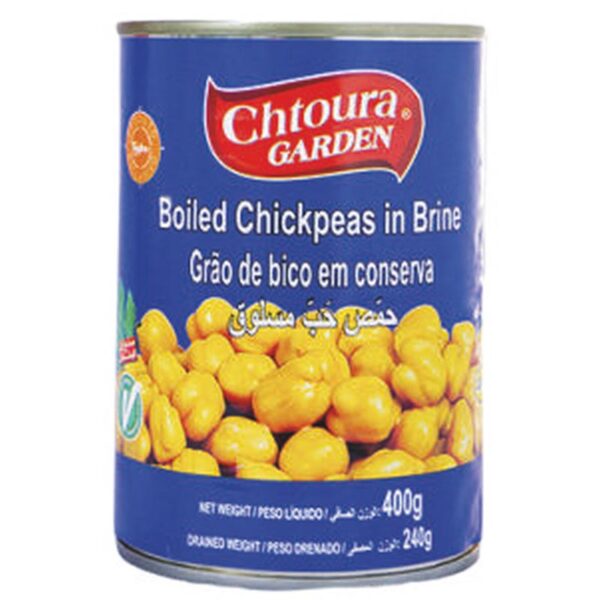 GRÃO DE BICO EM CONSERVA 400G - CHTOURA GARDEN