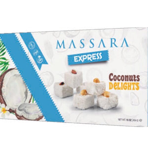 MANJAR TURCO - MASSARA - COCO COM PISTACHE - 454G