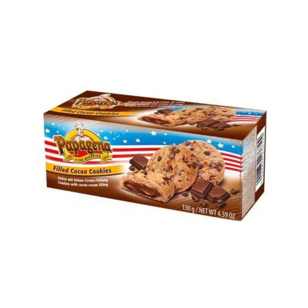 COOKIES COM RECHEIO DE CHOCOLATE 18X130G