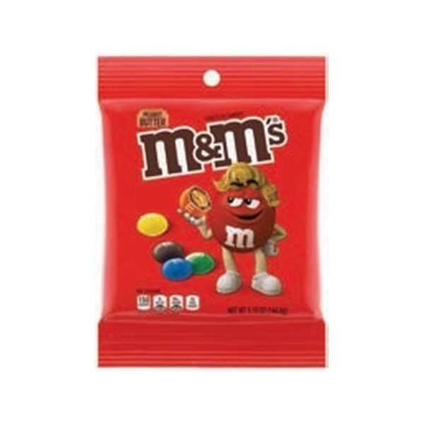 M&MS MANTEIGA DE AMENDOIM 144.5g 12 UN