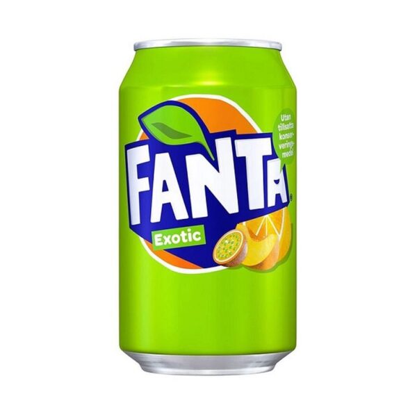 Fanta Exotic - Maracuja. Limão e Laranja 330ml 24 UN.