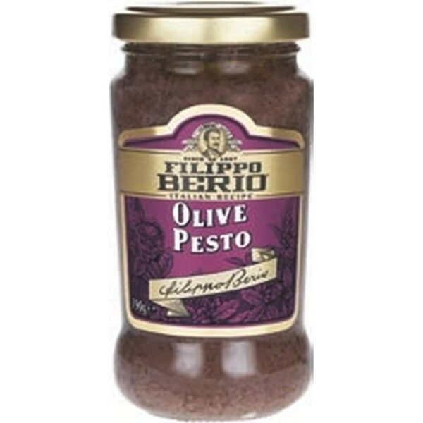 MOLHO PESTO AZEITONA PRETA FILIPPO BERIO - 6x190G