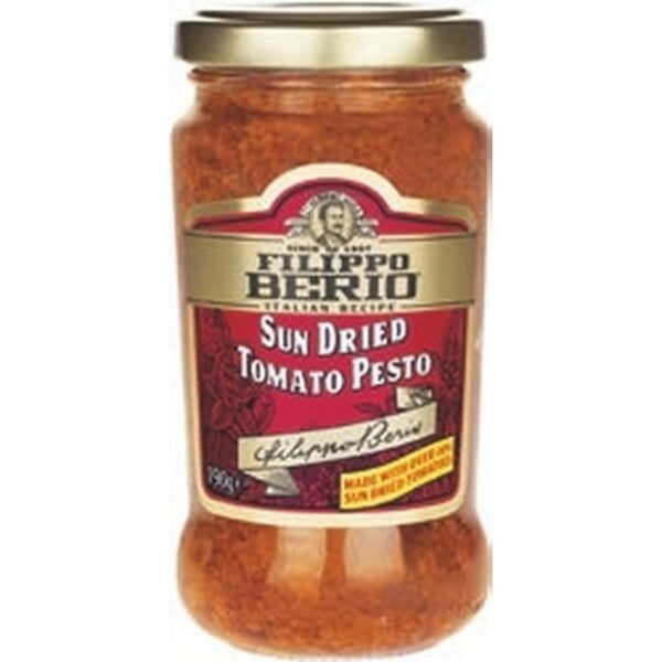 MOLHO PESTO TOMATE SECO FILIPPO BERIO - 6x190G