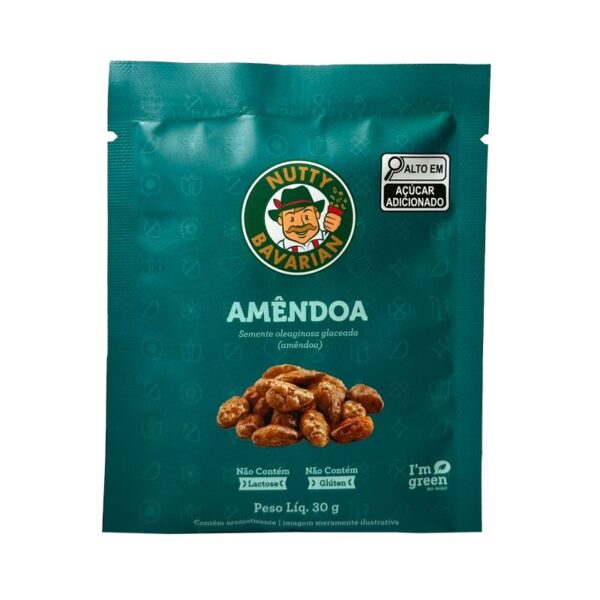 Amêndoa Glaceada Nutty Bavarian 30G